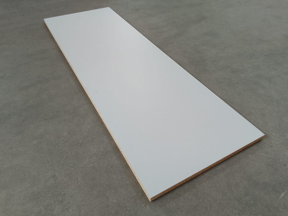 Plan de travail stratifié gris alu - 1800 x 600 x 28 mm
