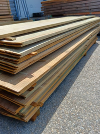 Planche de rive rainurée pin classe 4 vert - 20x215 - L=2,44m