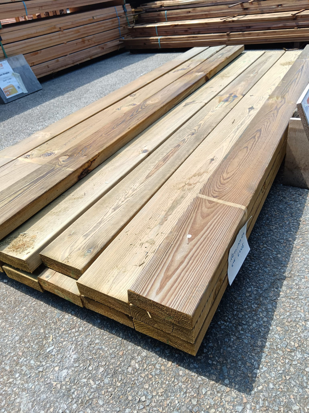 Bois d'ossature pin classe 4 vert - 45x145 - L=2,5m