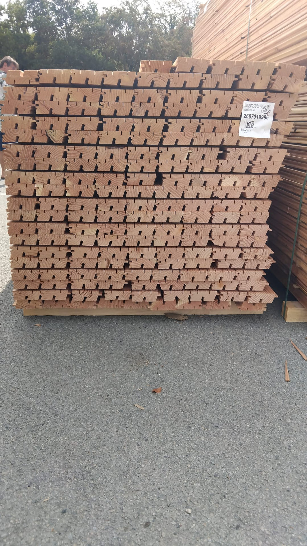 Bardage douglas faux claire-voie (profil Vibrato biseauté) - 45x115 - L=4m
