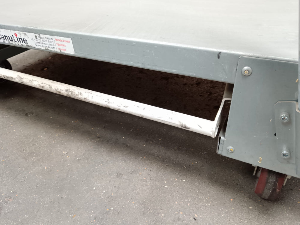 Chariot de manutention - 1250 x 850 mm - hauteur 400 mm