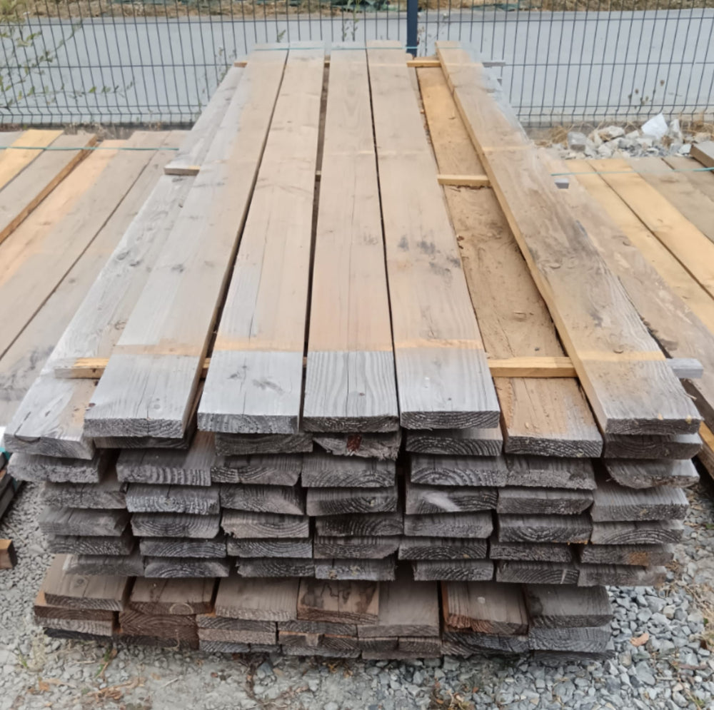 Solive douglas bois massif classe 3 - 30 x 150 - L=3.1m (Noirci) — vue 2
