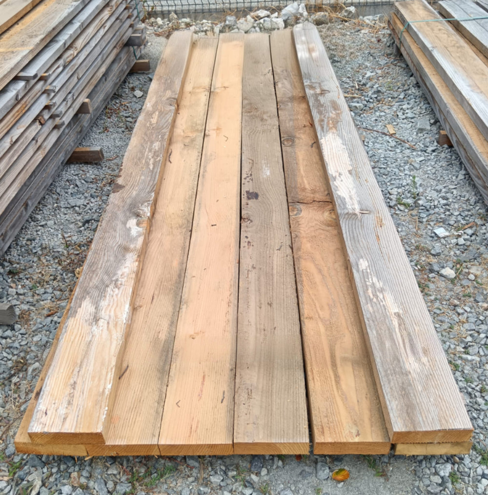 Poutre douglas bois massif classe 3 - 50 x 175 - L=3m (Noirci) — vue 2