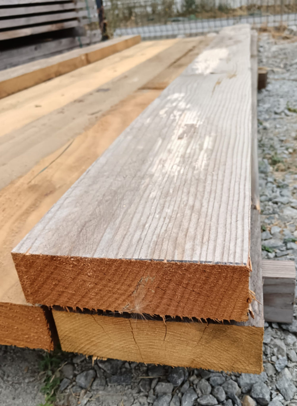Poutre douglas bois massif classe 3 - 53 x 152 - L=5m (Noirci)