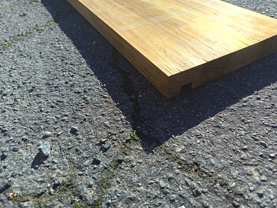 Planche de rive rainurée pin classe 4 vert - 28x190 - L=4m