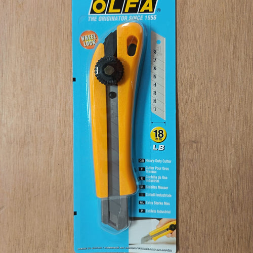 Cutter OLFA usage intensif BN-L Manche ergonomique 18 mm