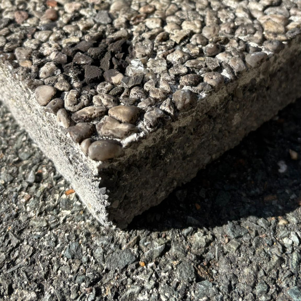 Dalle gravillonnée grise - 500 x 500 x 45 mm
