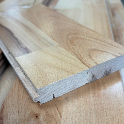 Parquet hêtre brut - Lvar x 130 x 22 mm - Junckers