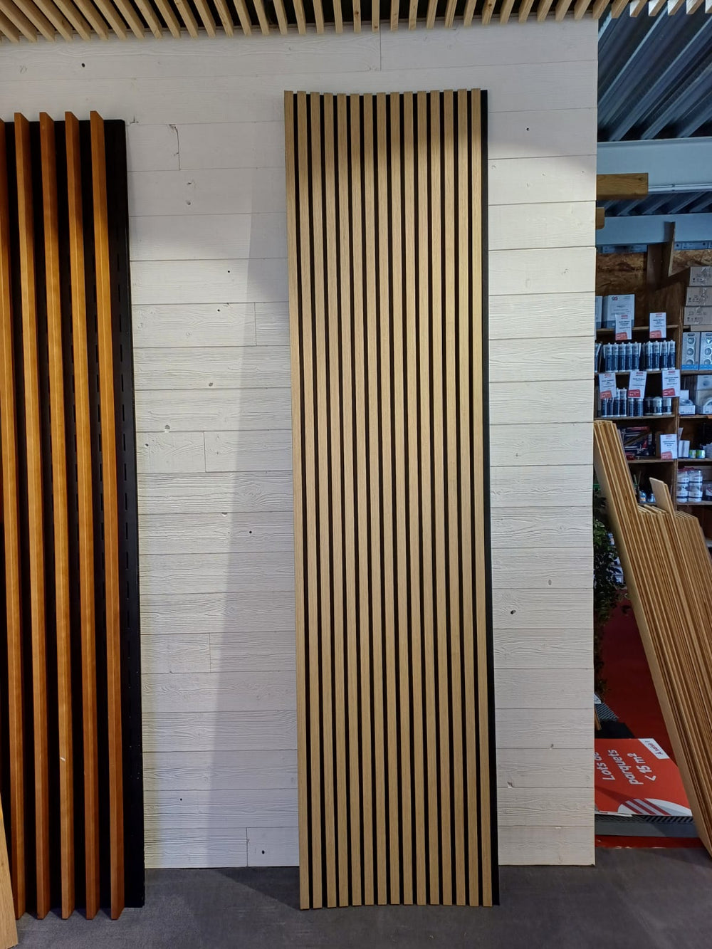 Panneau acoustique tasseau chêne clair - 2440 x 600 x 21 mm