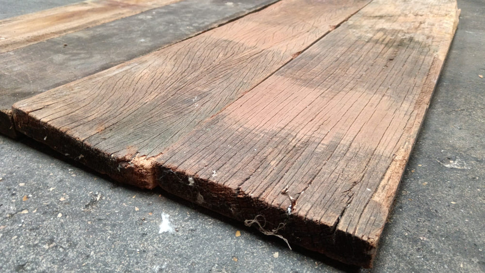 Planche en acajou sapelli - 945 x 195 mm - épaisseur 33 mm