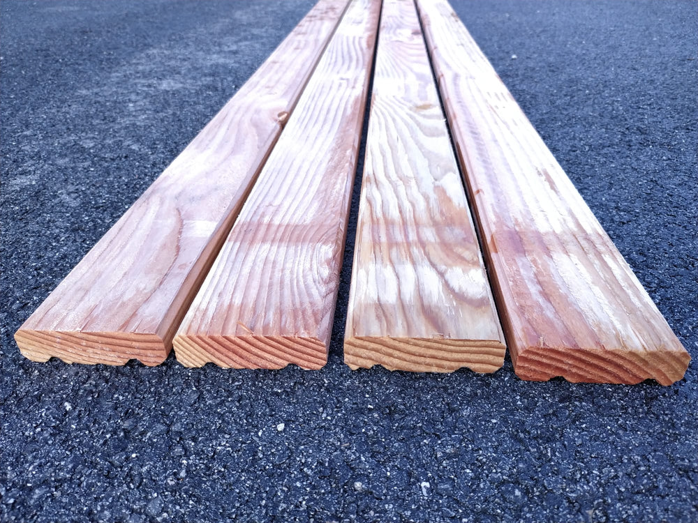 Lame de terrasse douglas naturel Pyla classe 3 - 25x90 - L=4m