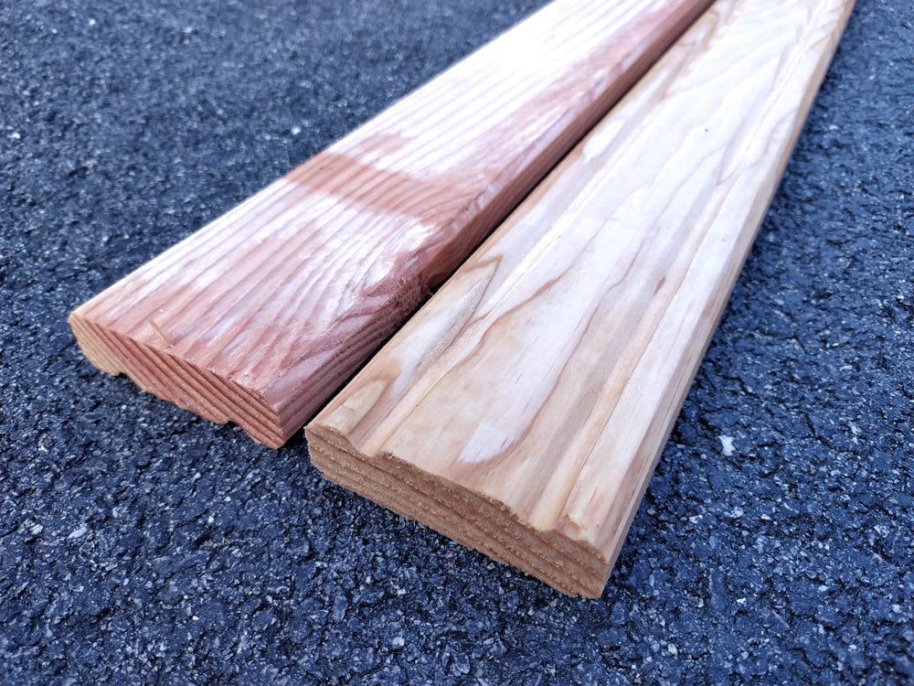 Lame de terrasse douglas naturel Pyla classe 3 - 25x90 - L=4m