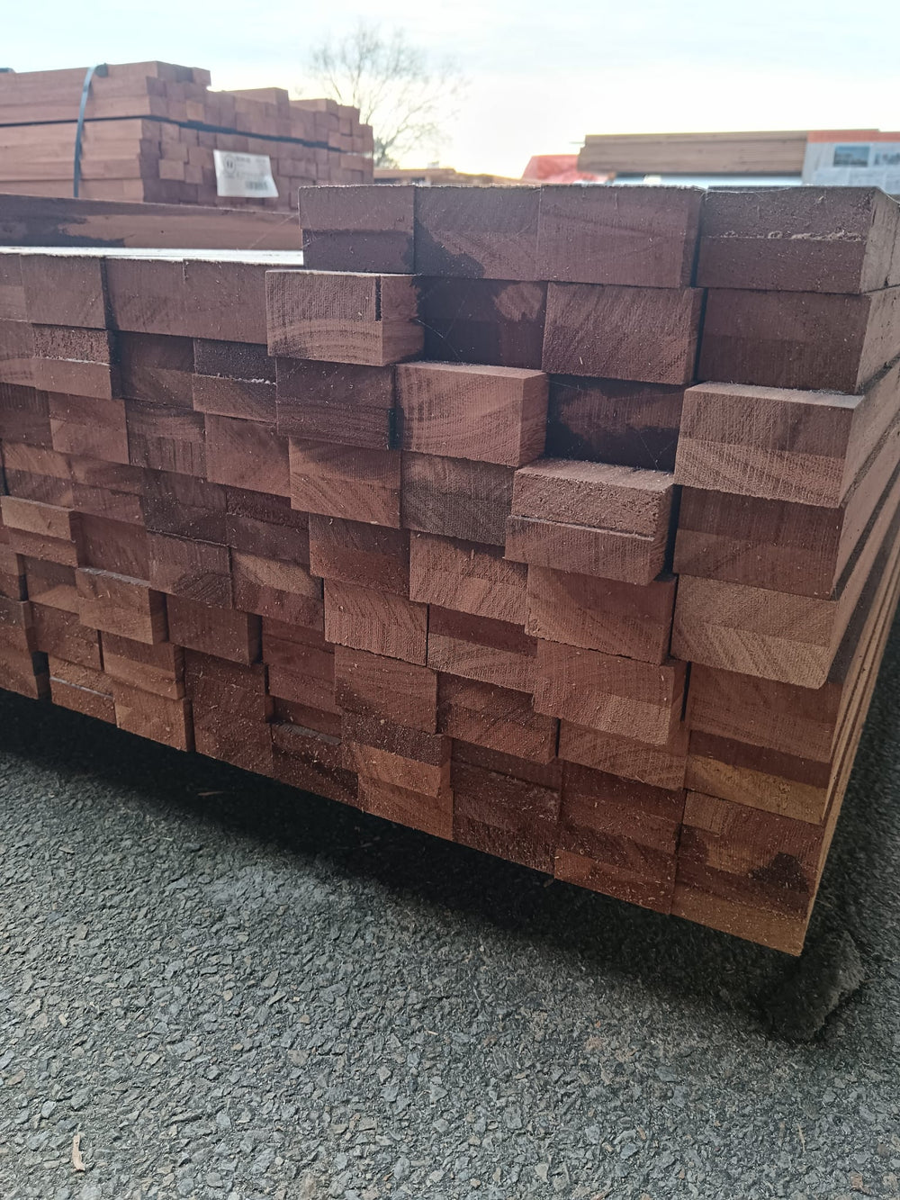 Lambourde bois exo Tali classe 4 - 42x70 - L=4m