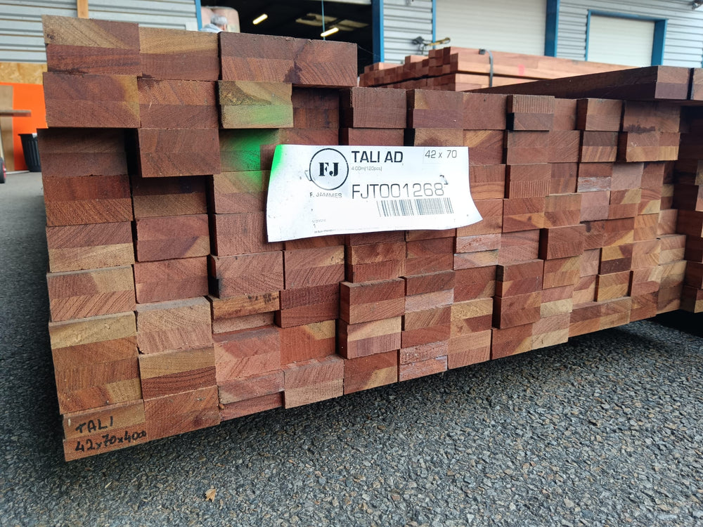Lambourde bois exo Tali classe 4 - 42x70 - L=4m