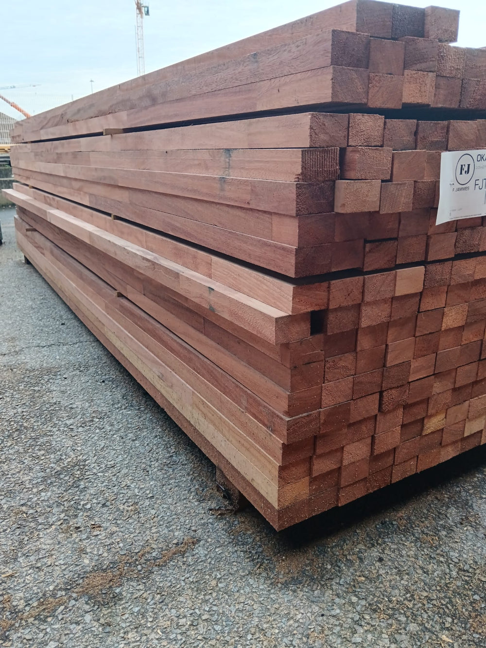 Lambourde bois exo Okan classe 4 - 40x60 - L=3,05m