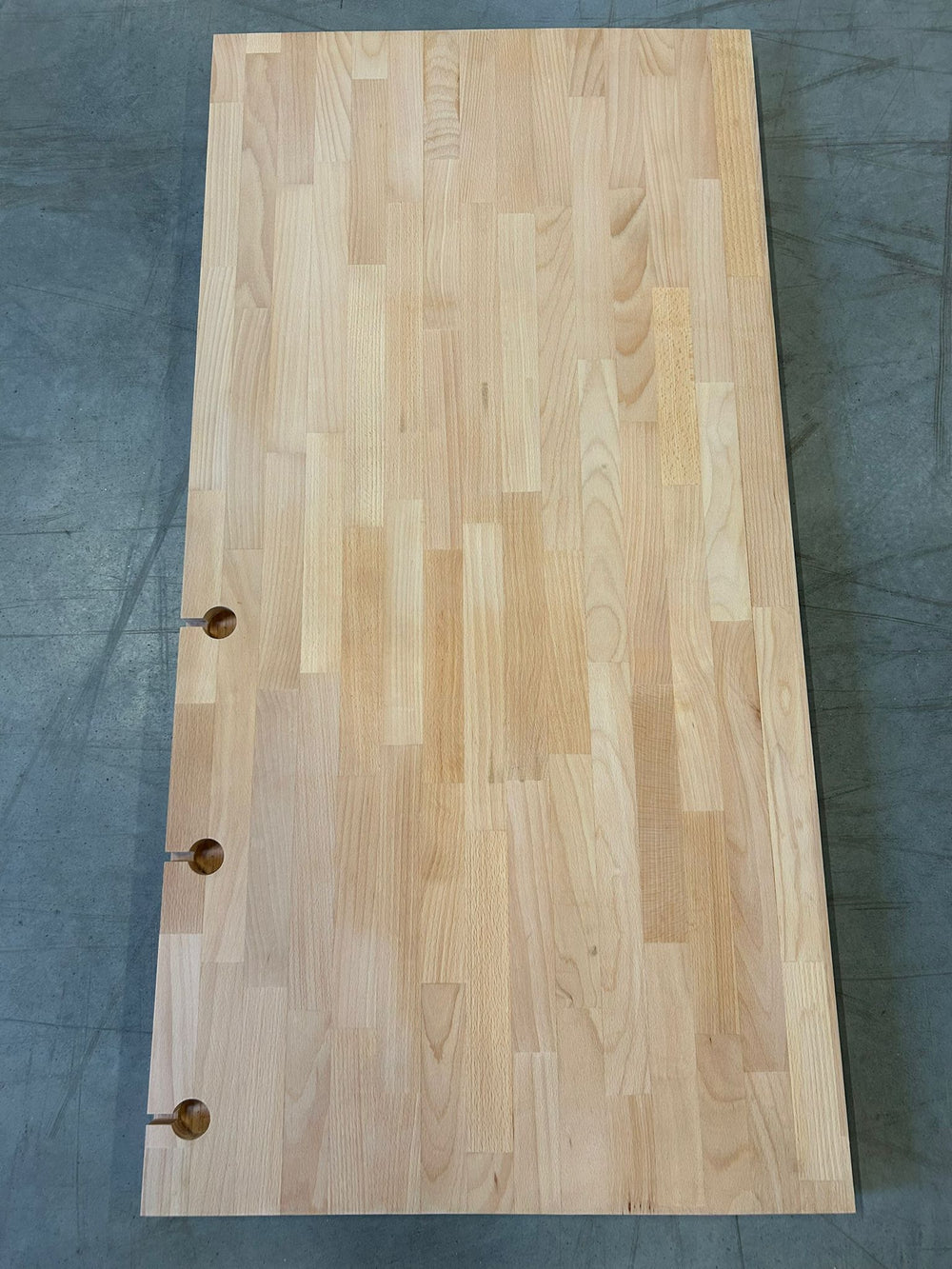 Plan de travail Hévéa - lamellé collé abouté - 1270 x 630 x 36 mm