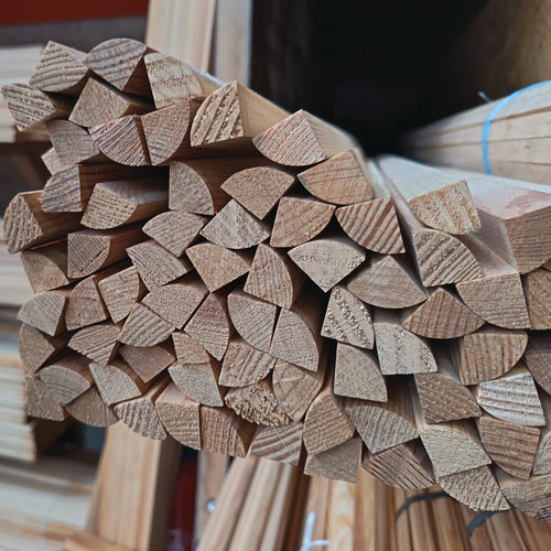 1/4 Rond sapin - 23x23 - L=2,5m