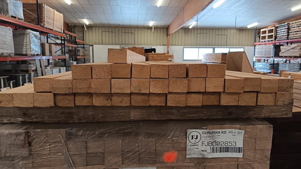 Lambourde bois exo Curupixa classe 1 - 43x57 - L=1,55m