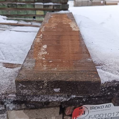 Lambourde bois exo Iroko classe 3 - 34x150 - L=0,96m