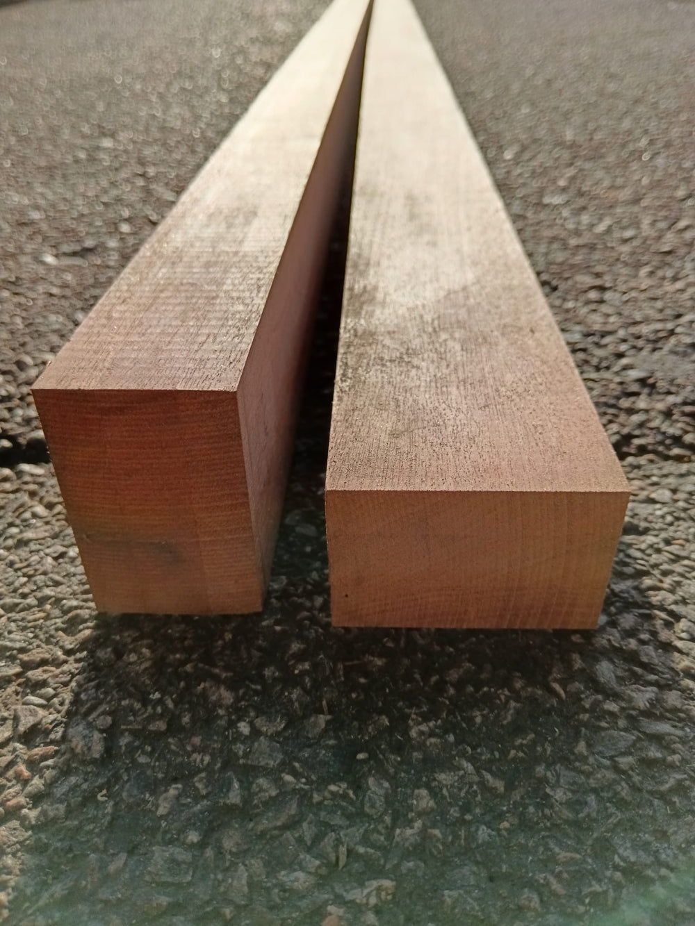 Lambourde bois exo Moabi classe 4 - 42x65 - L=3,90-4,19m