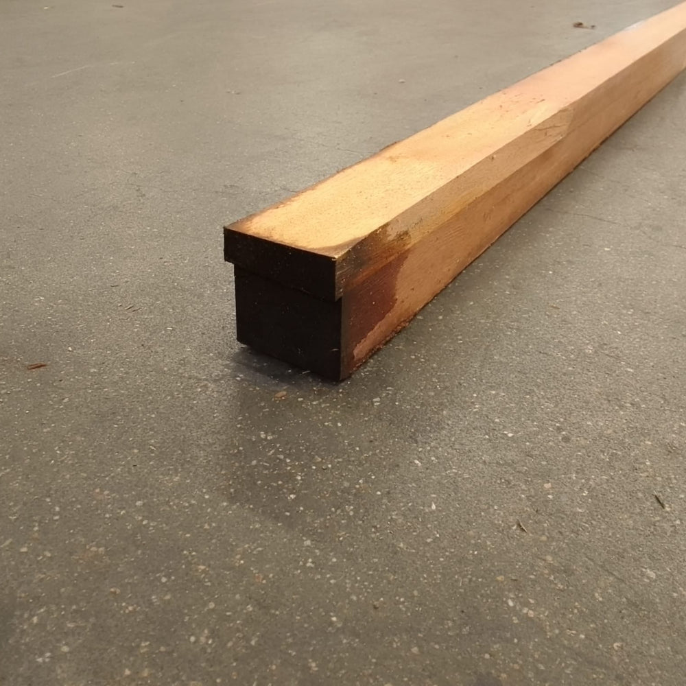 Lambourde bois exo Moabi classe 4 - 45x50 - L=2,35m