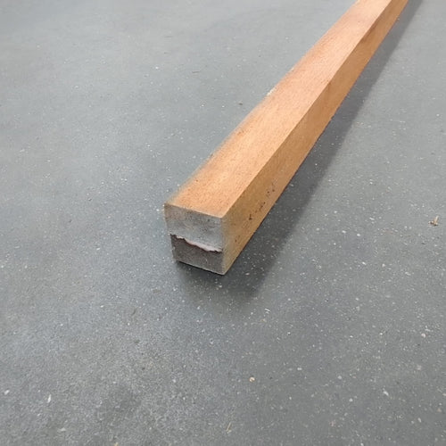 Lambourde bois exo Bois Rouges Mélangés  - 38x47 - L=2,25m