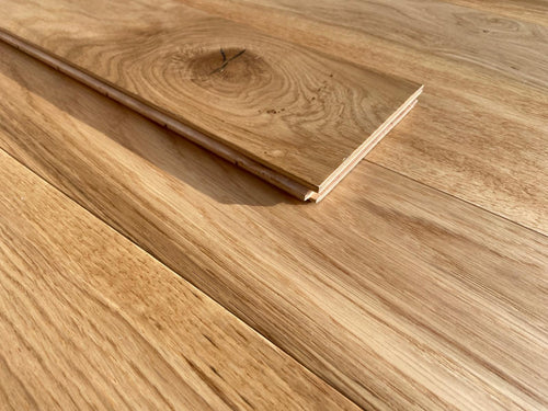 Contrecollé chêne européen naturel huilé incolore 400-1200 x 125 x 14/3 mm Lonson