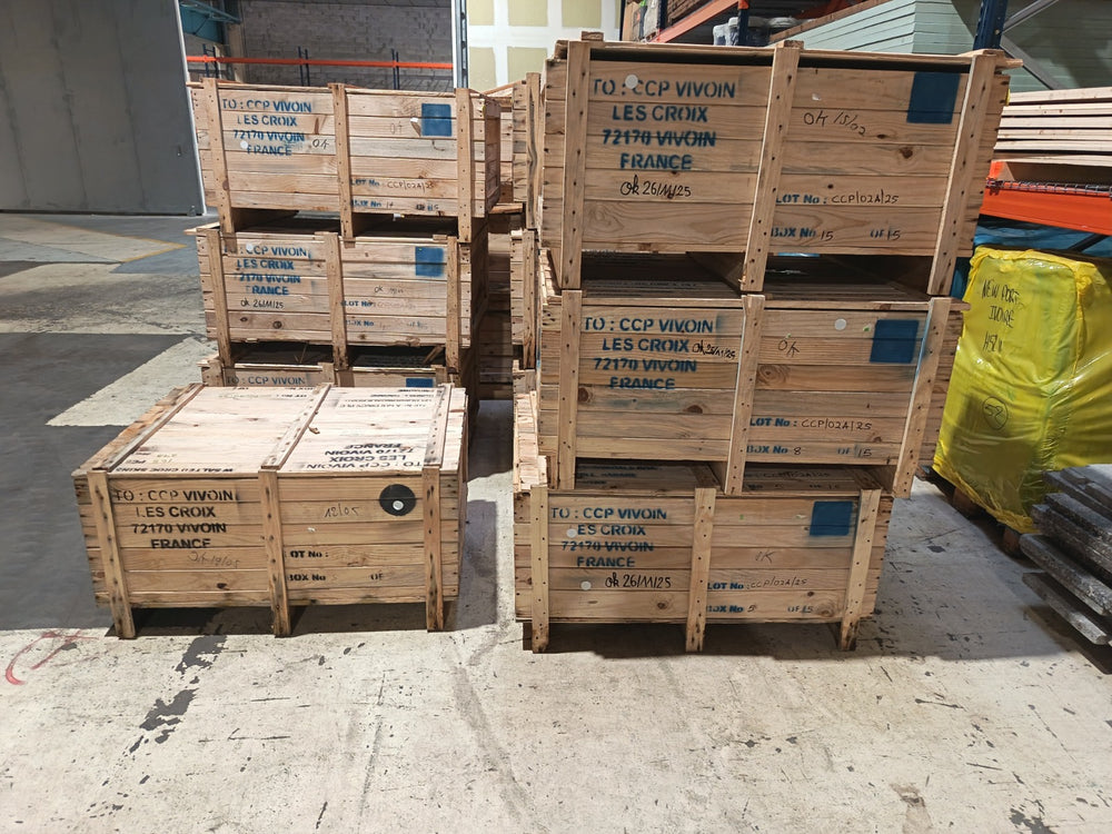 Caisse de transport  bois massif - 1100 x 810 x 425 mm