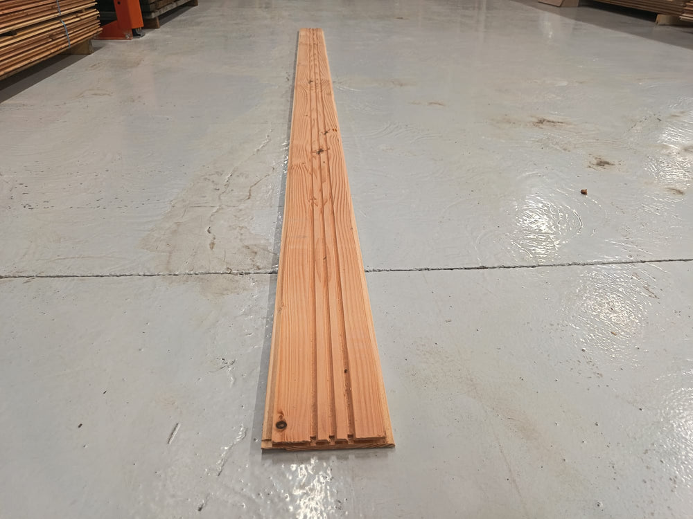 Bardage douglas faux claire-voie - 20x125 - L=3m (profil Inca)