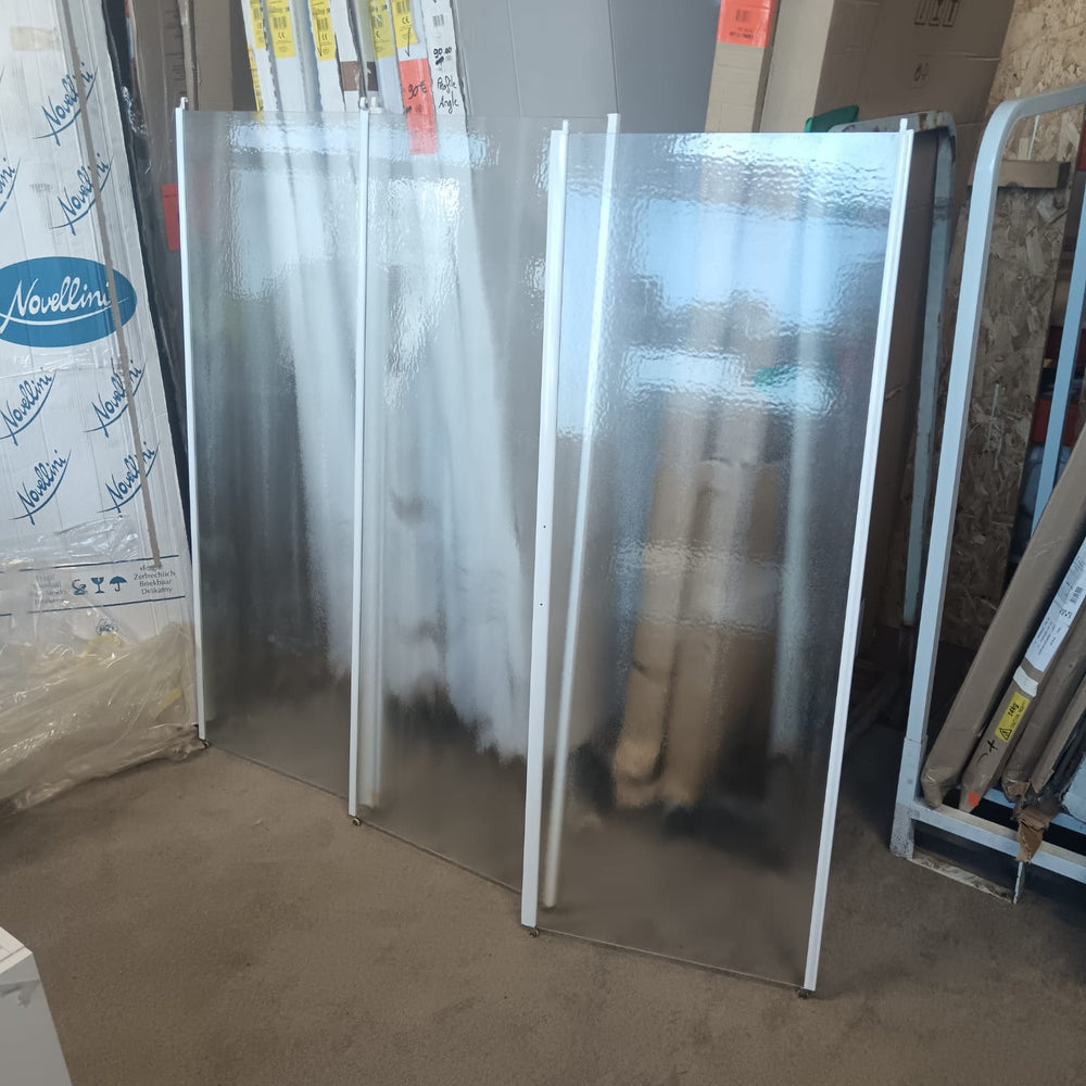 Paroi de douche Lunes 2.0 168 extensible 168 - 174 cm prolif blanc verre trempé tra