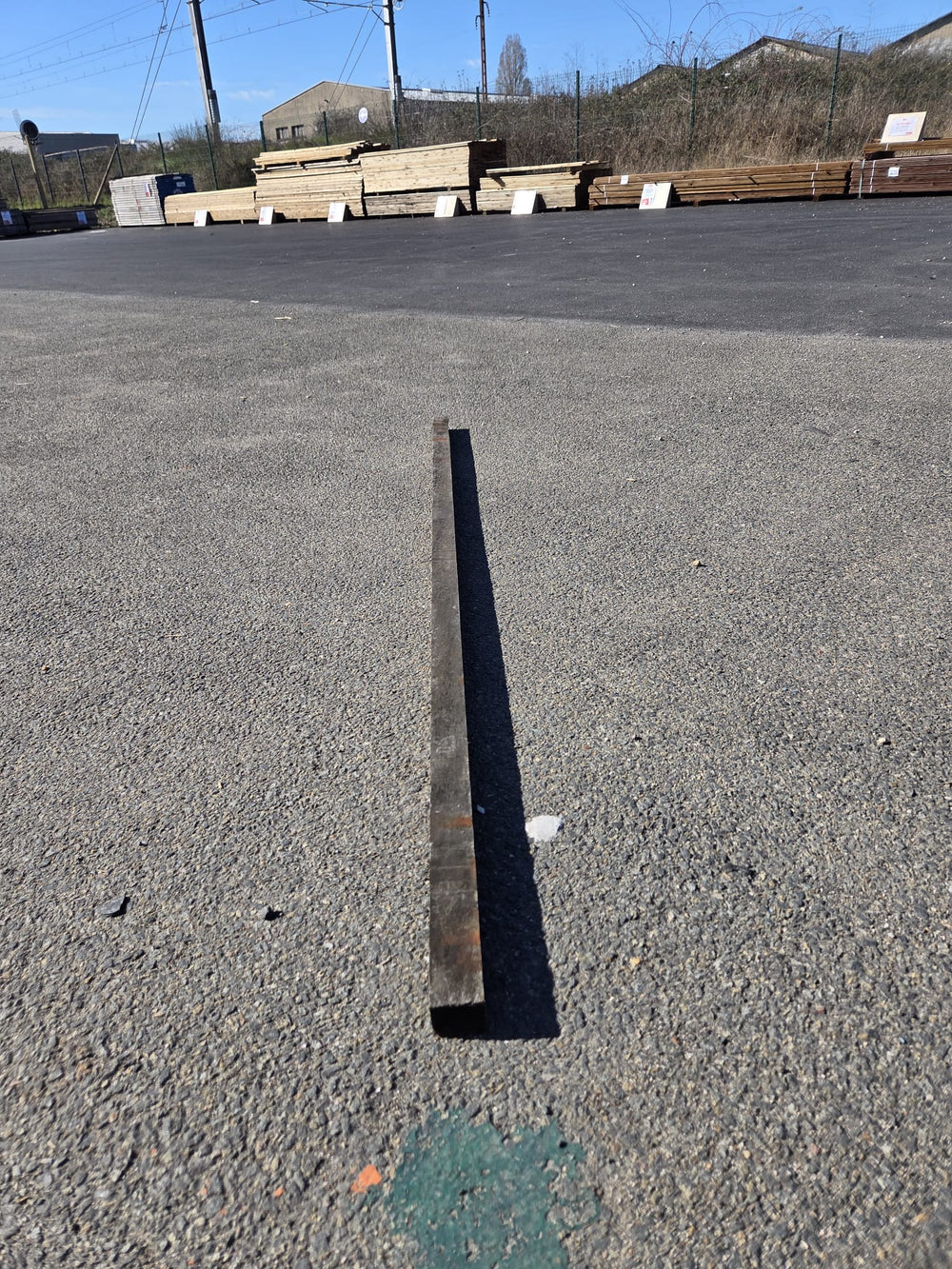 Lambourde bois exo Moabi classe 4 - 38x50 - L=2,15m
