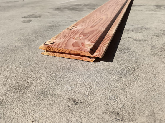 Bardage douglas classe 3 - 22x135 - L=4m (profil Opus) — vue 2