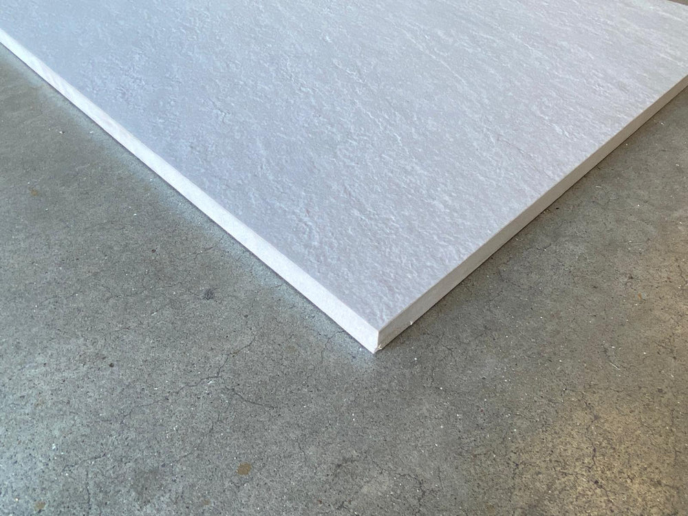 Carrelage extérieur grès cérame rectifié couleur perle - gamme Samsara ref E636 - 60x60cm -  Ep=20mm - Novoceram