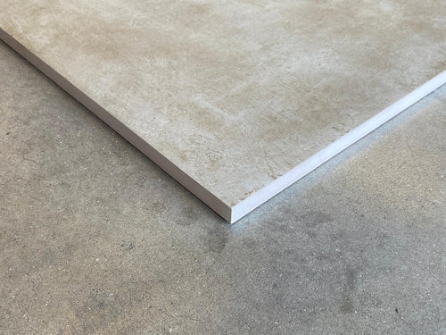 Carrelage extérieur grès cérame rectifié structuré couleur sable - gamme Matic ref L169 - 60x60cm - Ep= 20mm - Novoceram