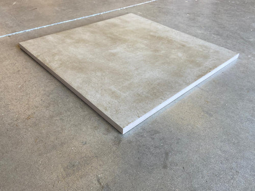 Carrelage extérieur grès cérame rectifié structuré couleur sable - gamme Matic ref L169 - 60x60cm - Ep= 20mm - Novoceram