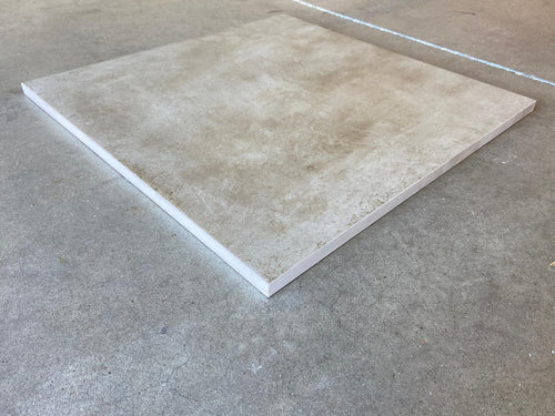 Carrelage extérieur grès cérame rectifié structuré couleur sable - gamme Matic ref L169 - 60x60cm - Ep= 20mm - Novoceram