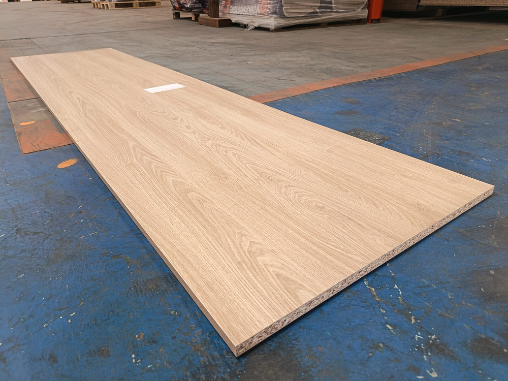 Tablette Bois Aggloméré Mélaminé chêne - 2500 x 600 x 18mm — vue 2