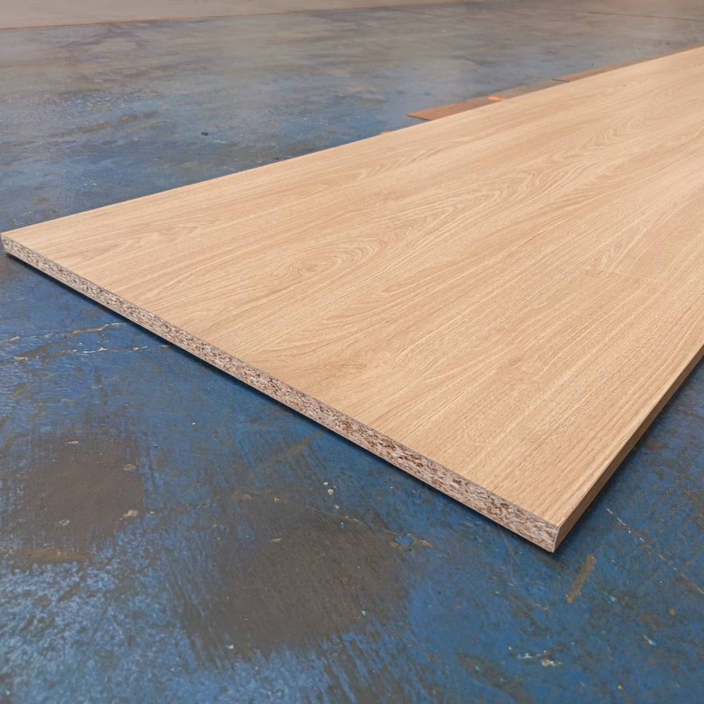 Tablette Bois Aggloméré Mélaminé chêne - 2500 x 600 x 18mm
