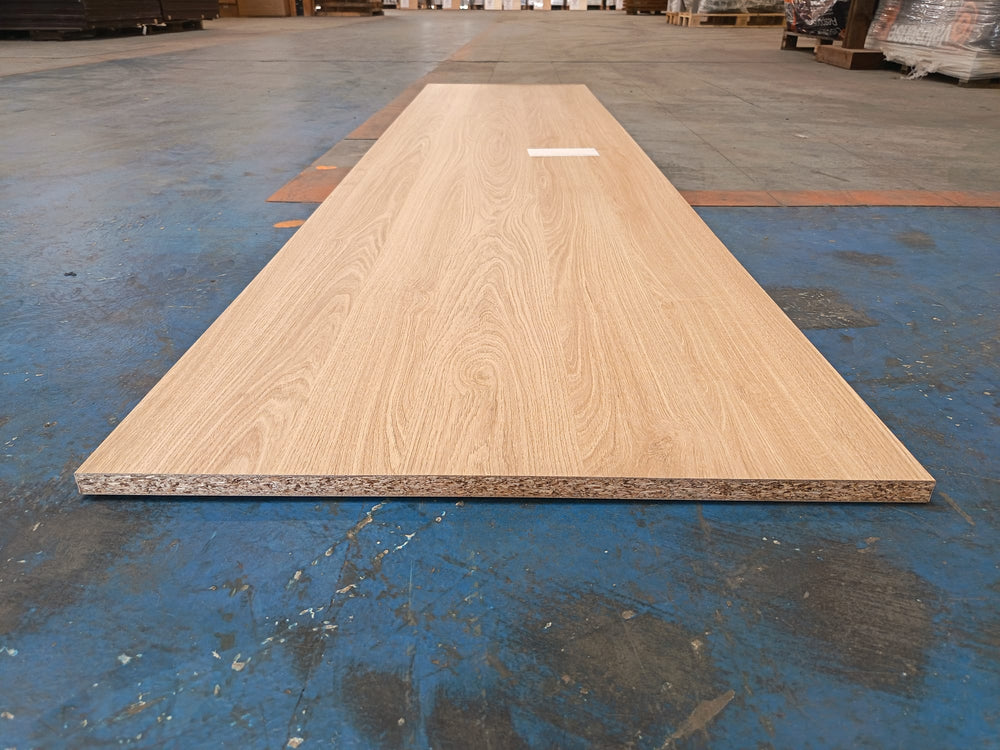 Tablette Bois Aggloméré Mélaminé chêne - 2500 x 600 x 18mm — vue 4