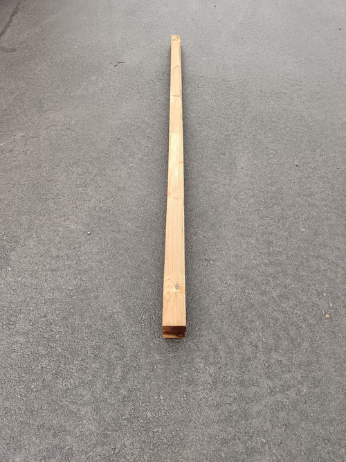 Poteau pin marron classe 4 - 90x90 - L=3m