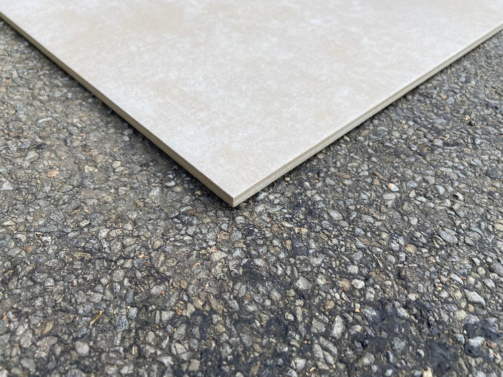 Carrelage grès cérame - Beton Beige R48 - 45x45cm - Ep=8mm - Parefeuille Provence