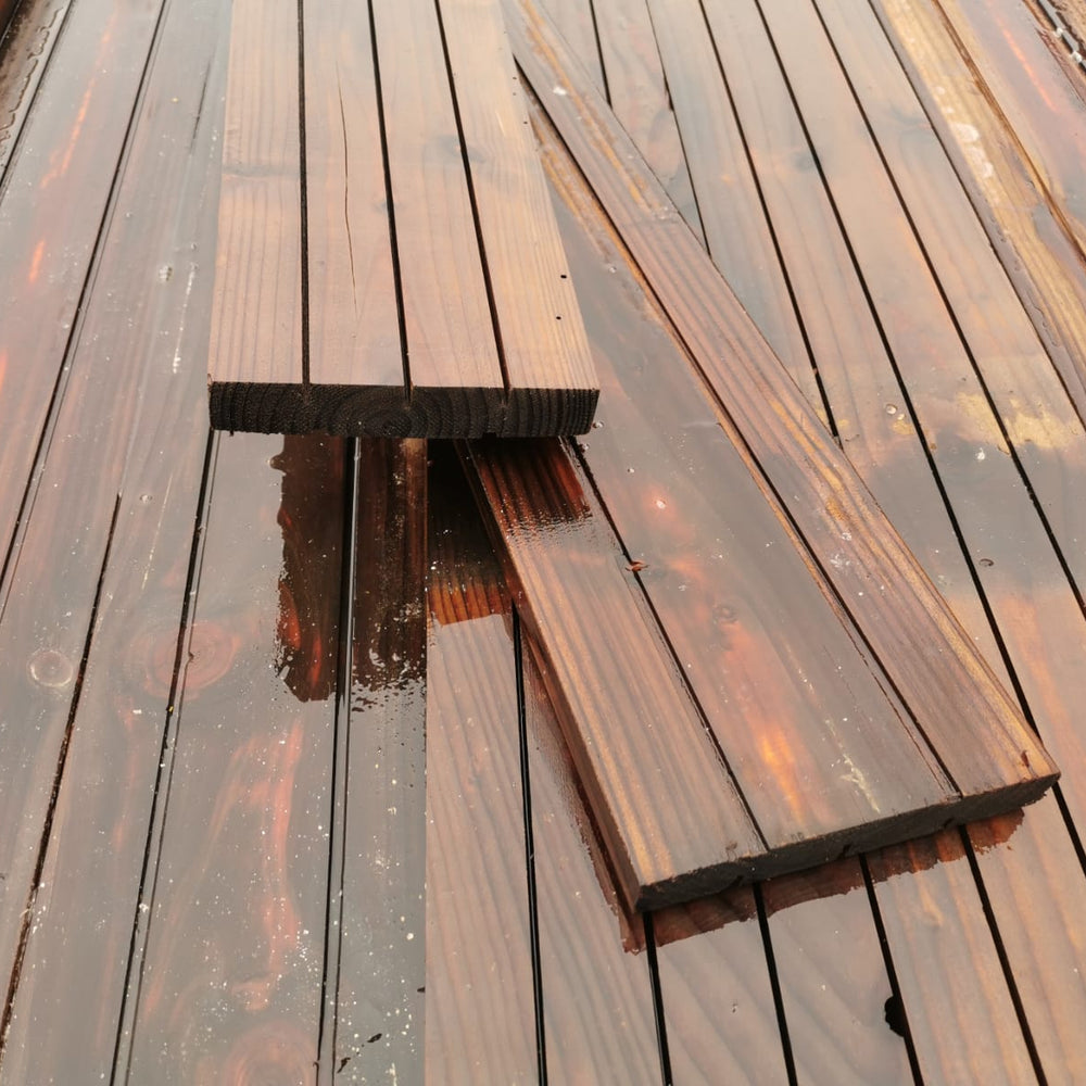 Lame de terrasse douglas bombée - 27x145 - L=3m