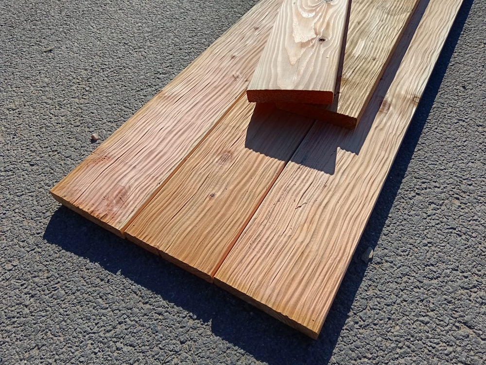Lame de terrasse douglas finition déstructurée - 27x145 - L=3m