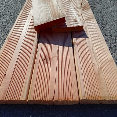 Lame de terrasse déstructurée douglas - 27x145 - L=4m