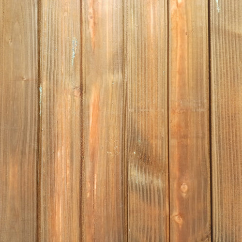 Bardage Douglas faux-claire-voie traité marron - 28x125 - L=4m (Profil Arioso)