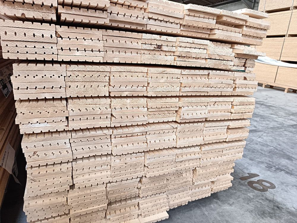 Planche épicéa non traité - brut de sciage - 18x150 - L=2,46m