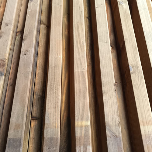 Bardage douglas claire-voie classe 3 marron - 44x58 - L=4m