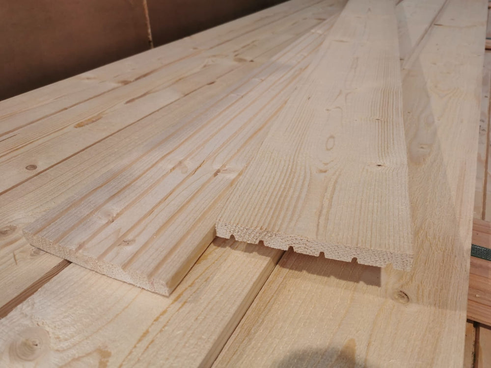 Planche épicéa non traité - brut de sciage - 18x150 - L=3m