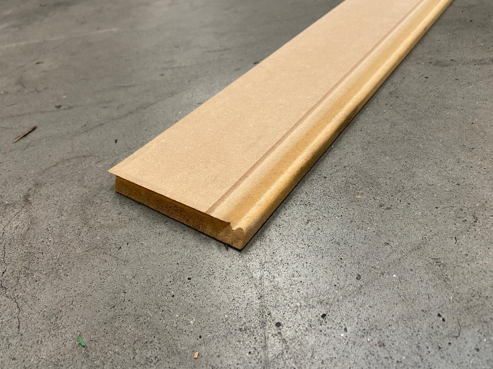Plinthe MDF brut mouluré - 14x120 - L=2,4m