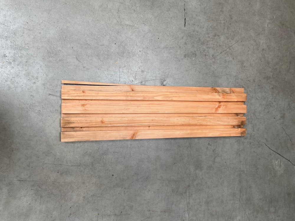 Chute de bardage bois massif résineux - sections variables - L=env 96cm